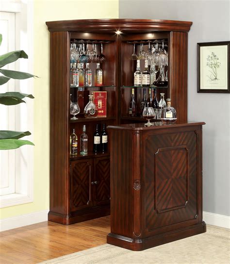 Corner bar - West Elm Wood Bar Cabinet. West Elm. View On West Elm $1,199. Pros. Plenty of storage space, including a wine glass rack and a handy fold-down tabletop. Cons. No open-air space. Made of solid ...